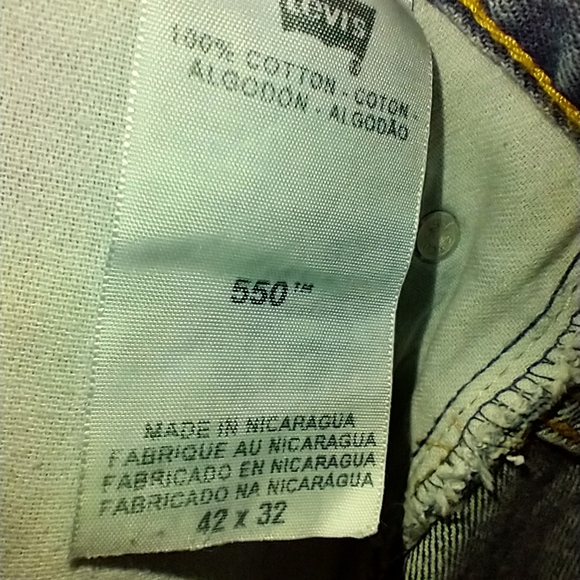 Levis 550 Blue Medium Wash Jeans Men's sz 42x32. - Picture 6 of 7